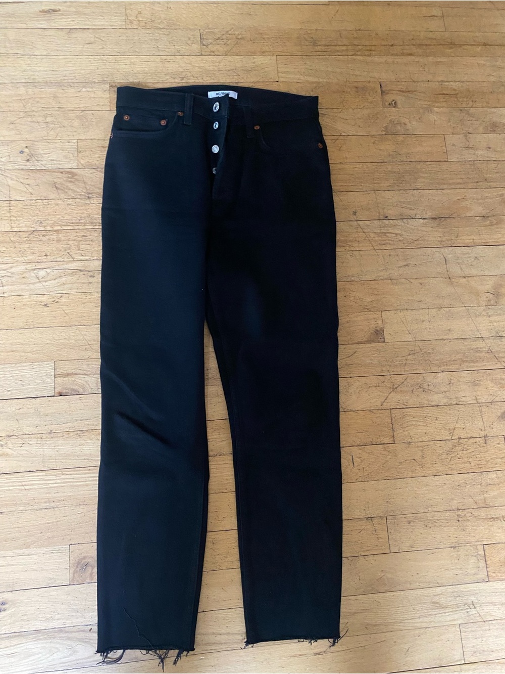 RE/DONE black amazing   jeans. Size 28.